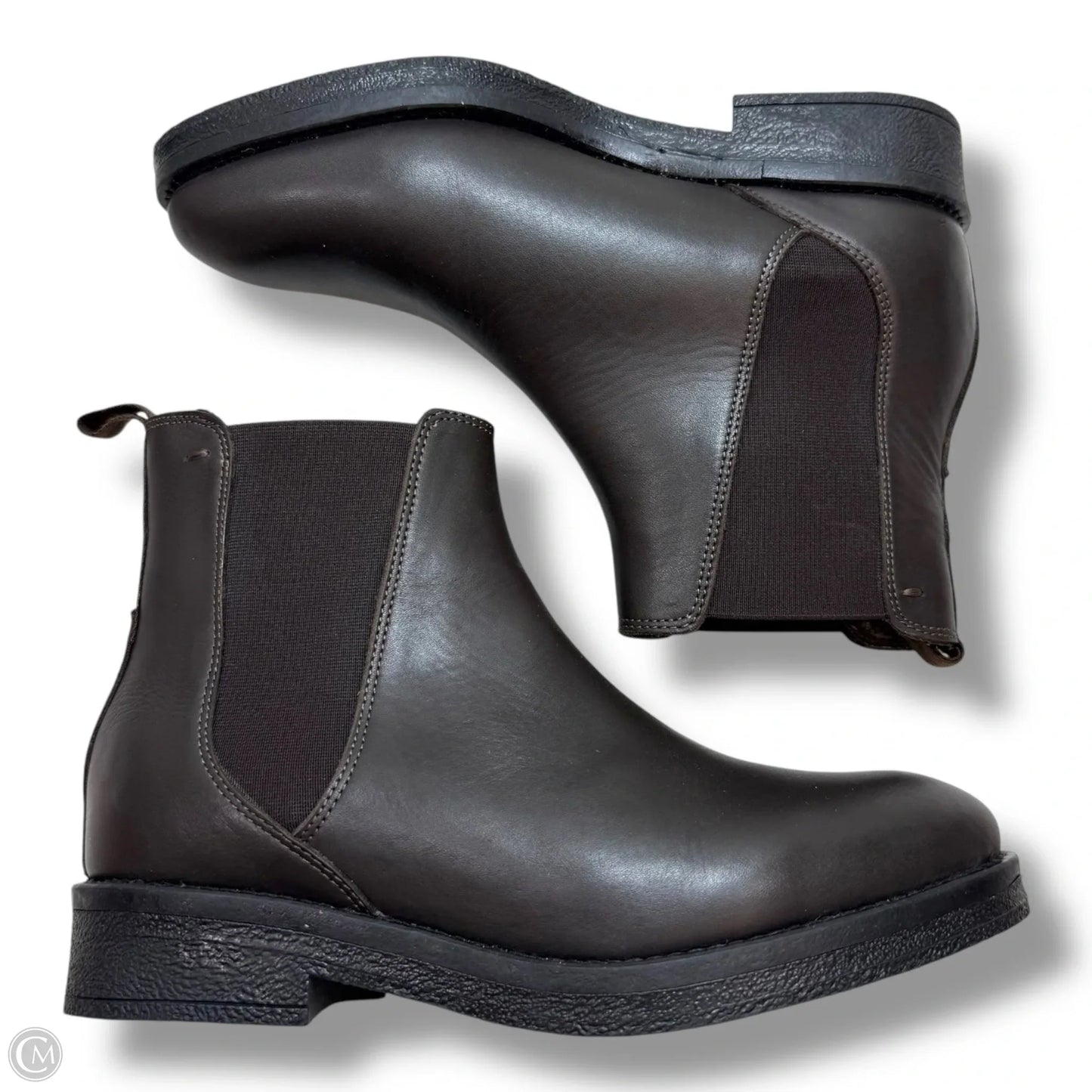 Boots Ankle Flats By Clothes Mentor In Brown