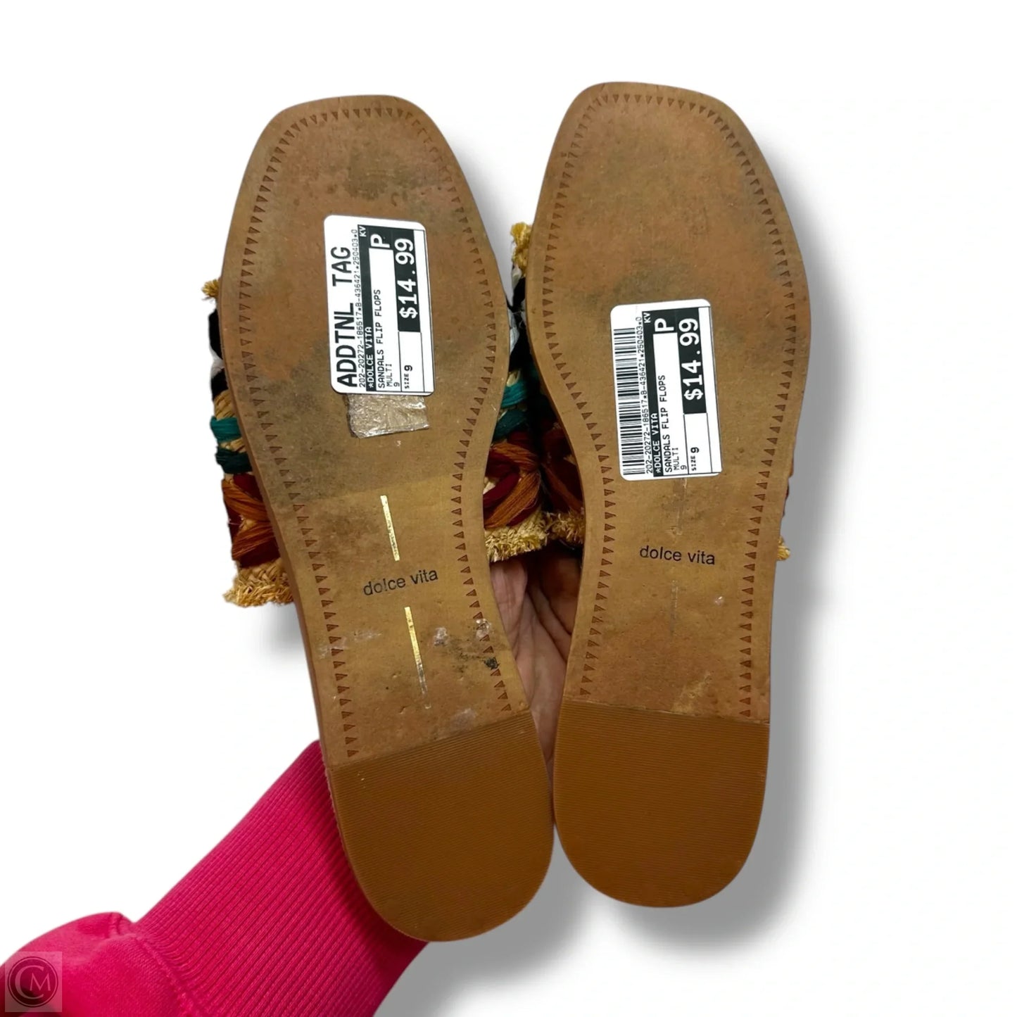 Sandals Flip Flops By Dolce Vita In Multi-colored, Size: 9