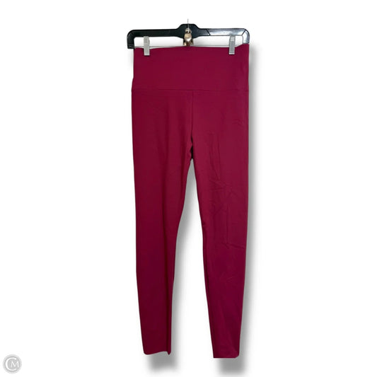 Athletic Leggings By Miraclesuit In Maroon, Size: L