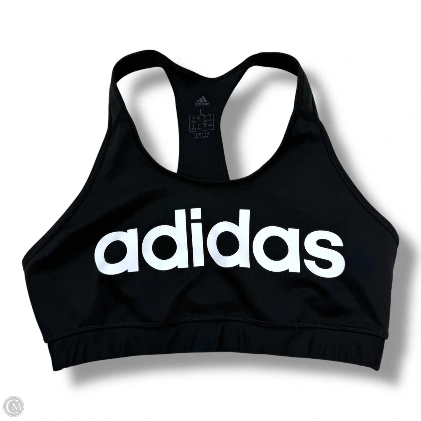 Athletic Bra By Adidas In Black, Size: L