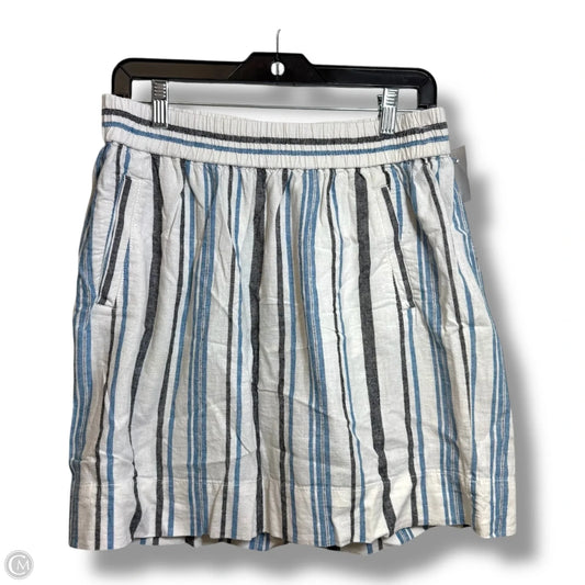 Skirt Mini & Short By Loft In Striped Pattern, Size: S
