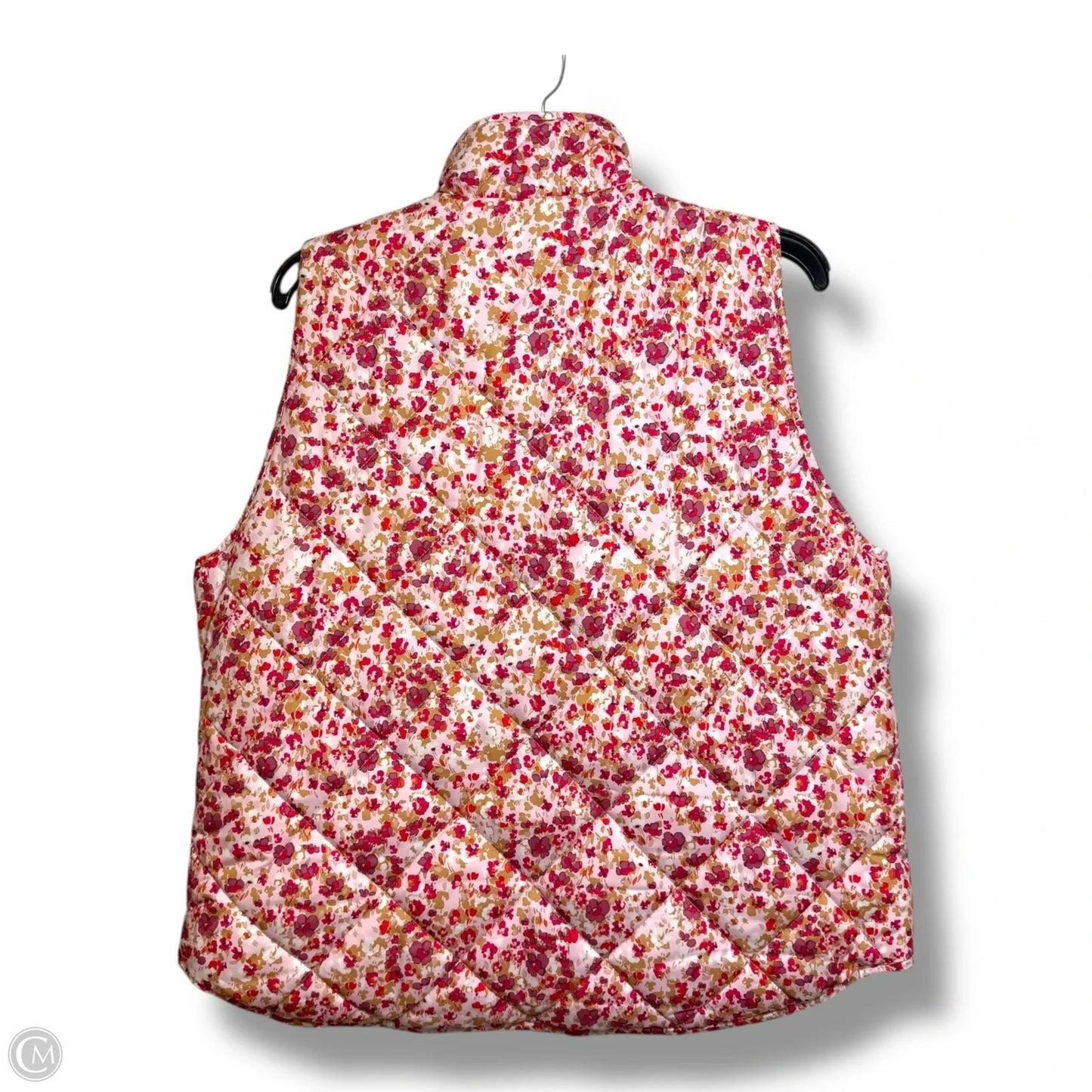 Vest Puffer & Quilted By J. Crew In Floral Print, Size: Xl