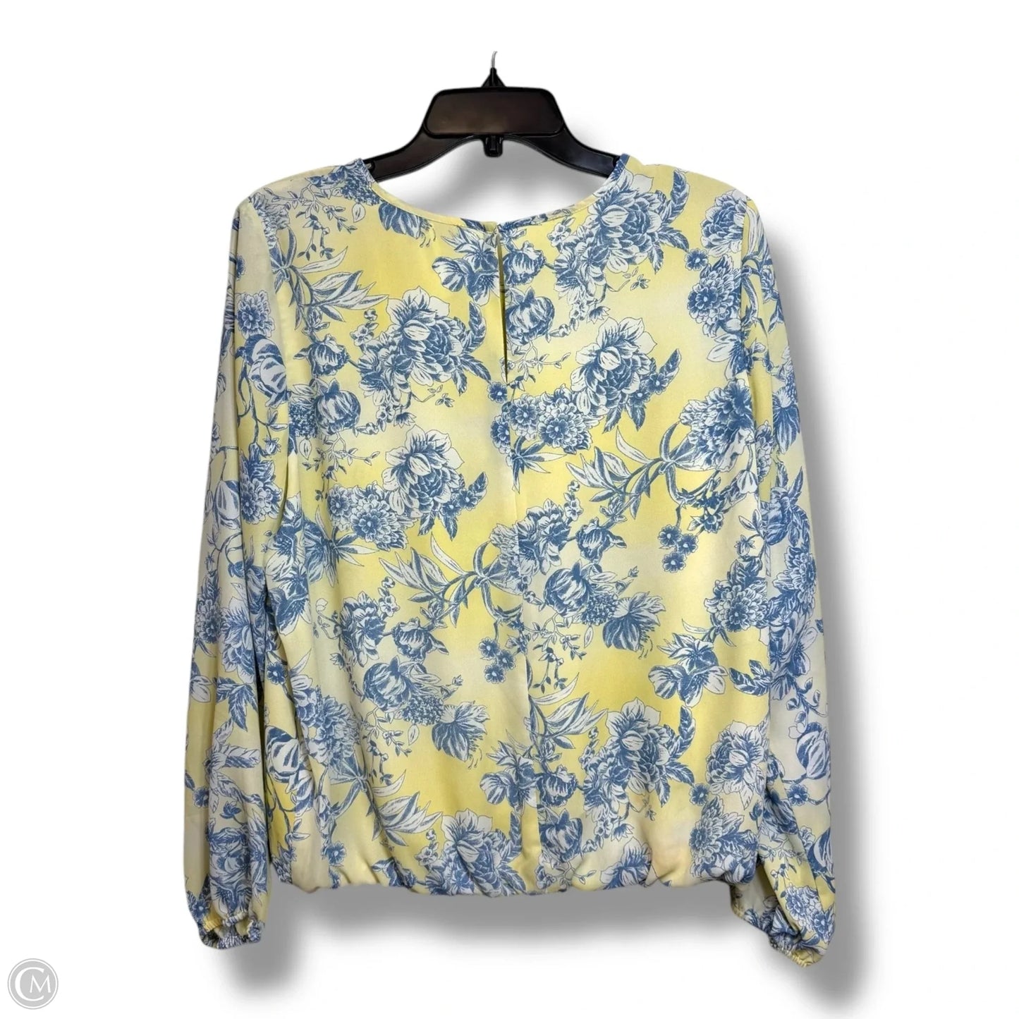 Top Long Sleeve By Tommy Hilfiger In Floral Print, Size: L