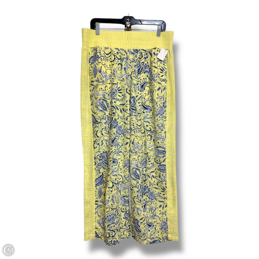 Pants Wide Leg By Inc In Yellow, Size: L