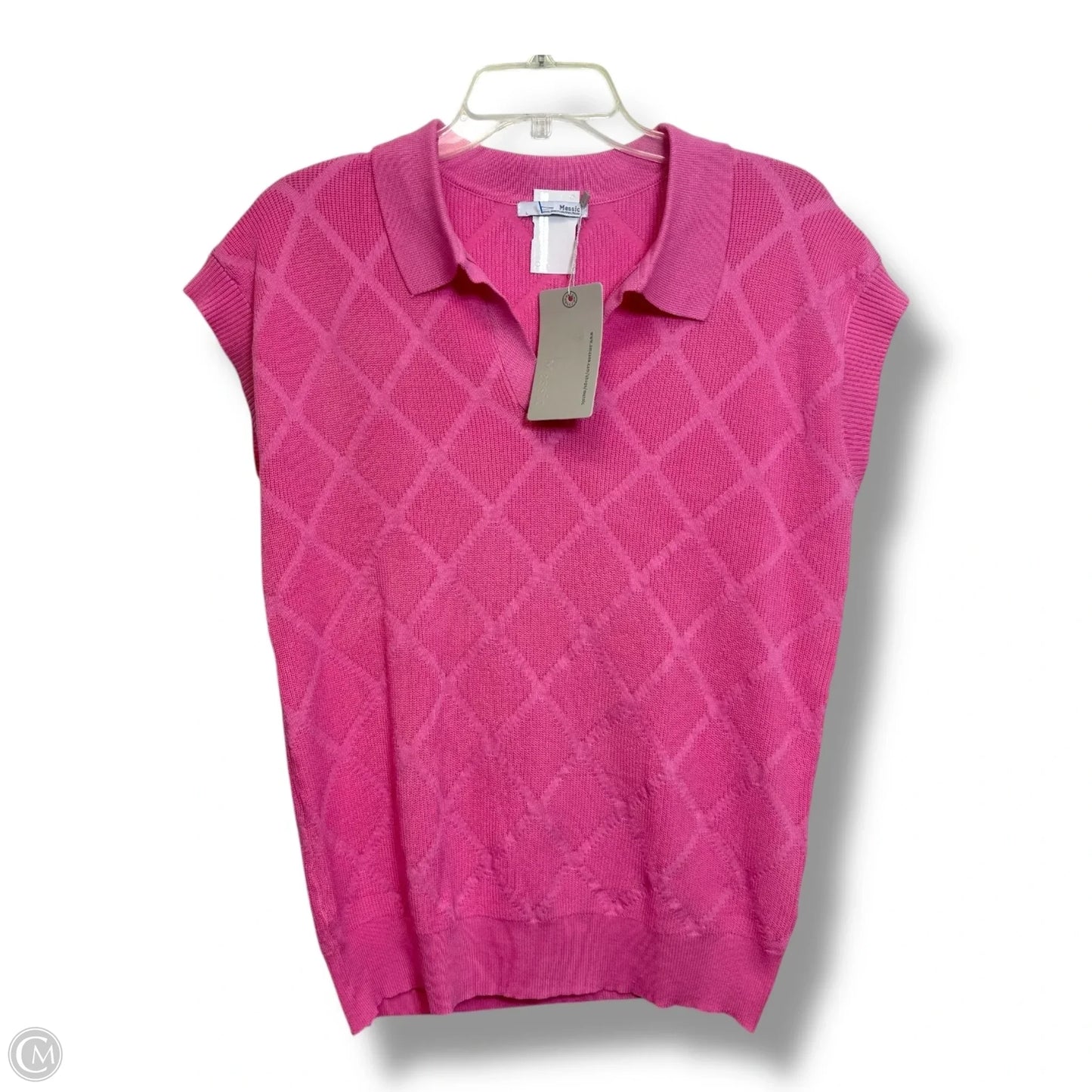 Top Sleeveless By Clothes Mentor In Pink, Size: L