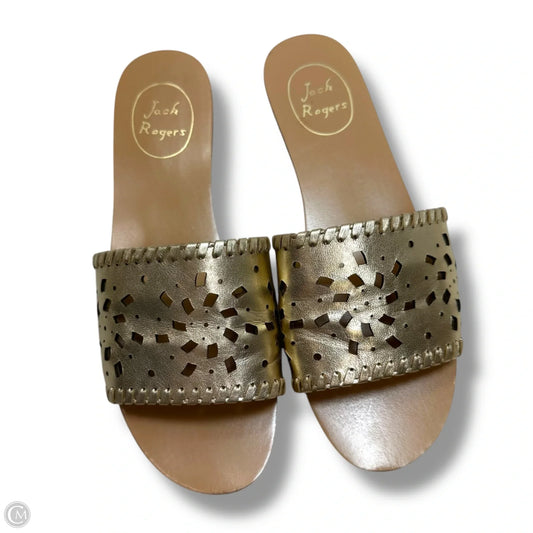 Sandals Flats By Jack Rogers In Gold, Size: 7