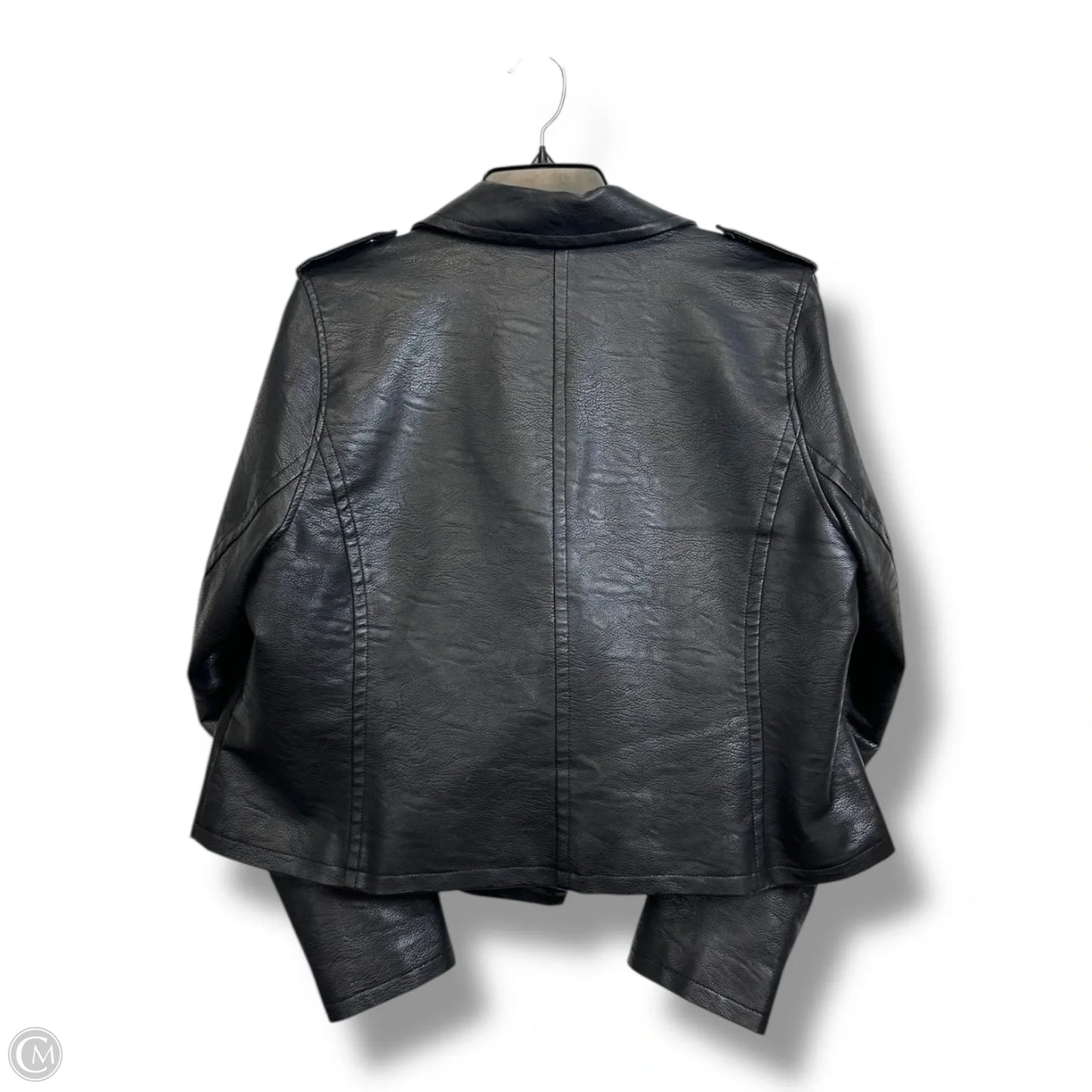 Jacket Moto By Eloquii In Black, Size: Xl