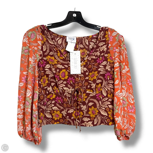 Top Long Sleeve By Sienna Sky In Floral Print, Size: M