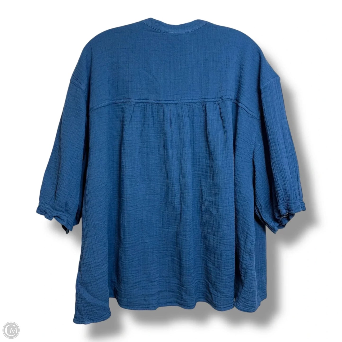 Top Short Sleeve By Wonderly In Blue, Size: Xxl