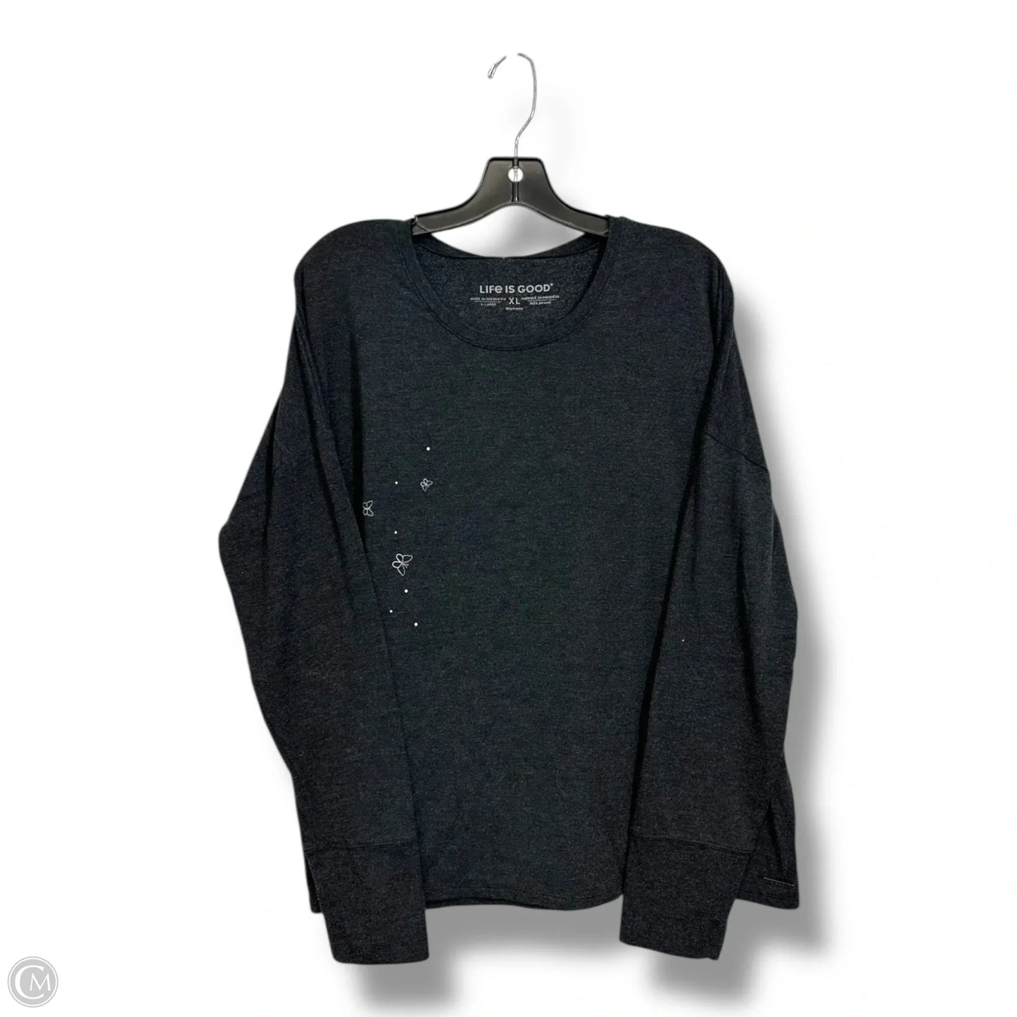 Top Long Sleeve Basic By Life Is Good In Black, Size: Xl