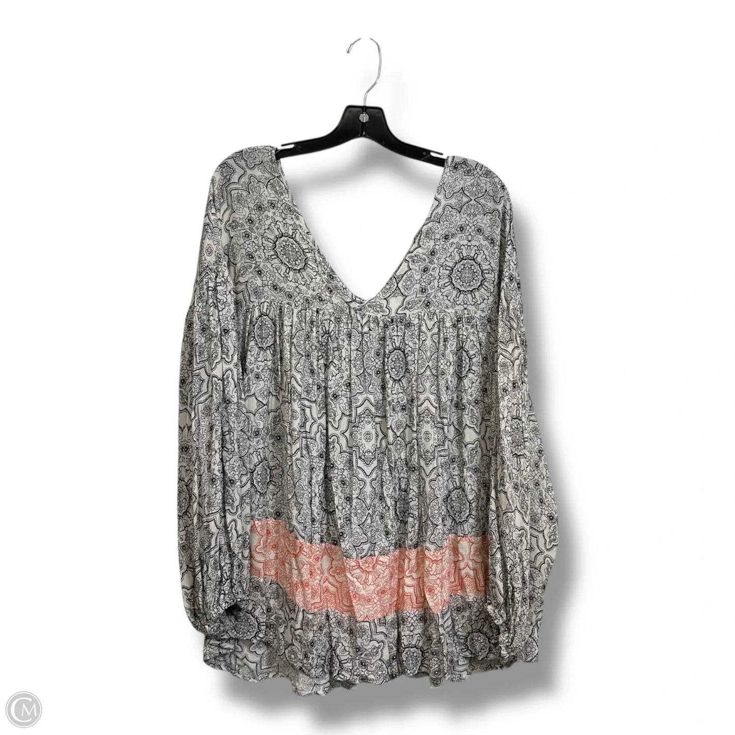 Top Long Sleeve By Ces Femme In Paisley Print, Size: L