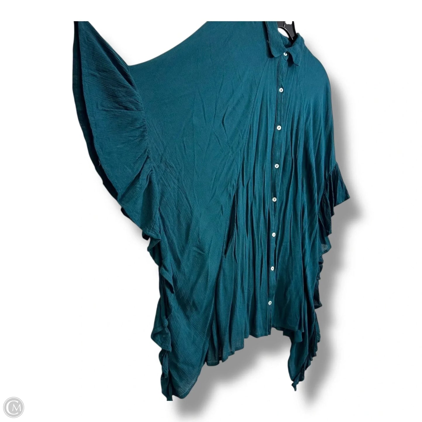 Top Sleeveless By Free People In Teal, Size: Xs