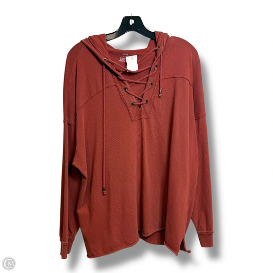 Top Long Sleeve By Aerie In Copper, Size: S