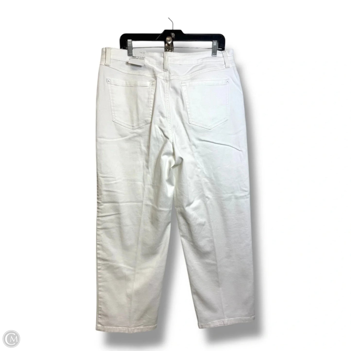 Jeans Wide Leg By Inc In White Denim, Size: 14