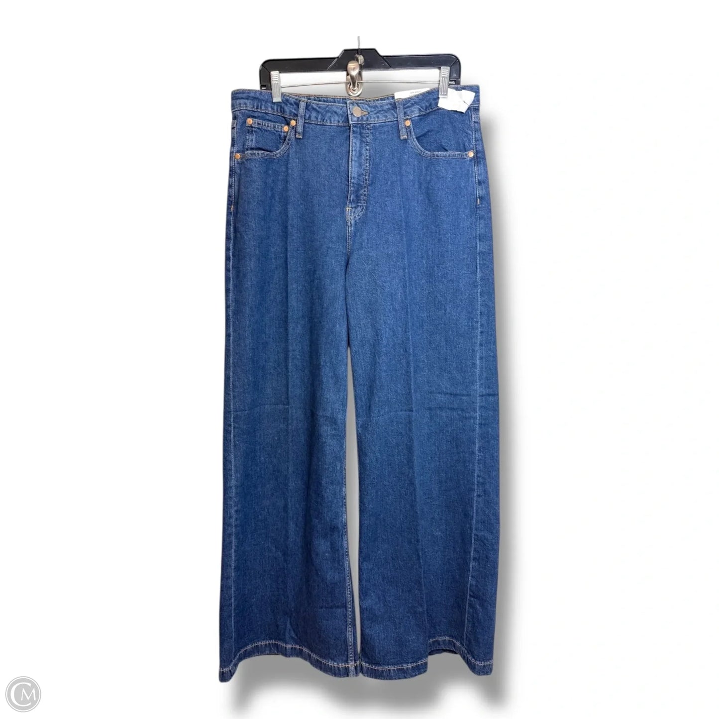 Jeans Wide Leg By Clothes Mentor In Blue Denim, Size: 14