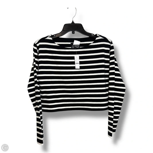 Top Long Sleeve Basic By J. Crew In Striped Pattern, Size: Xxs