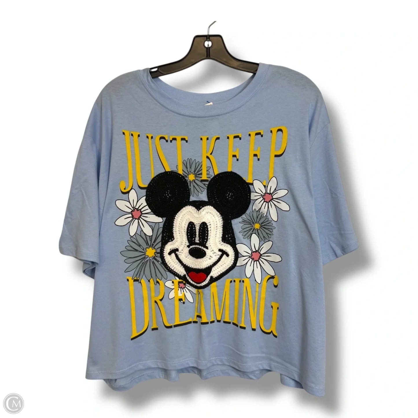 Top Short Sleeve Basic By Clothes Mentor In Blue, Size: 3x