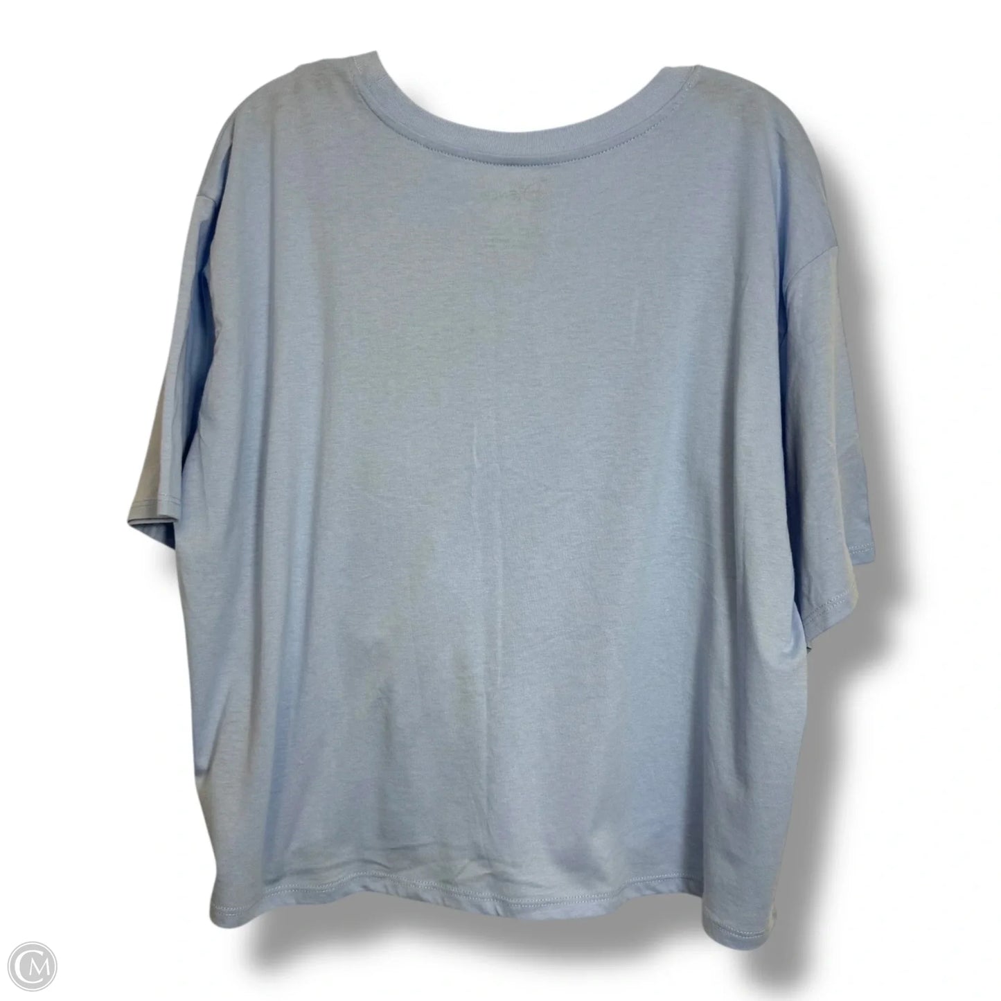 Top Short Sleeve Basic By Clothes Mentor In Blue, Size: 3x