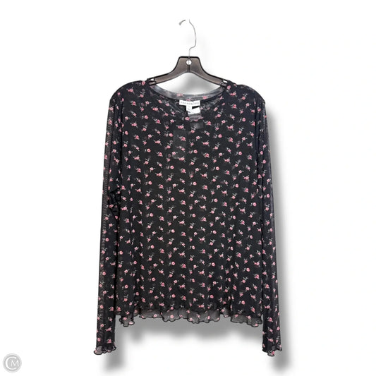 Top Long Sleeve By Clothes Mentor In Floral Print, Size: 3x