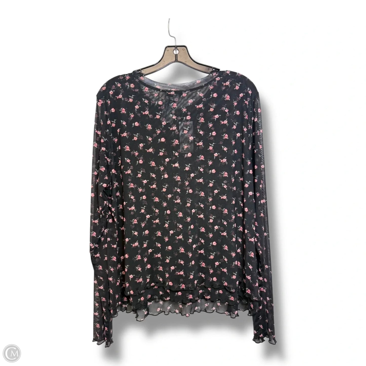 Top Long Sleeve By Clothes Mentor In Floral Print, Size: 3x