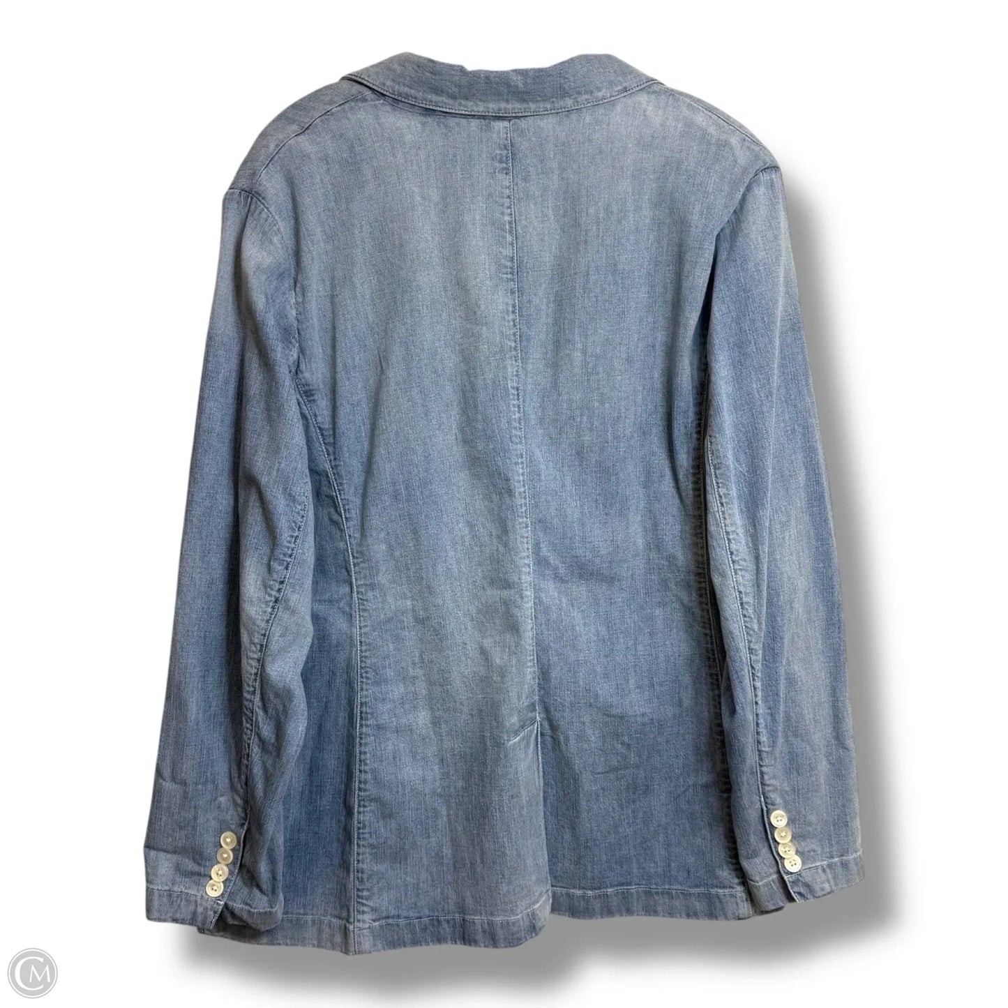 Blazer By Lauren By Ralph Lauren In Blue Denim, Size: 20