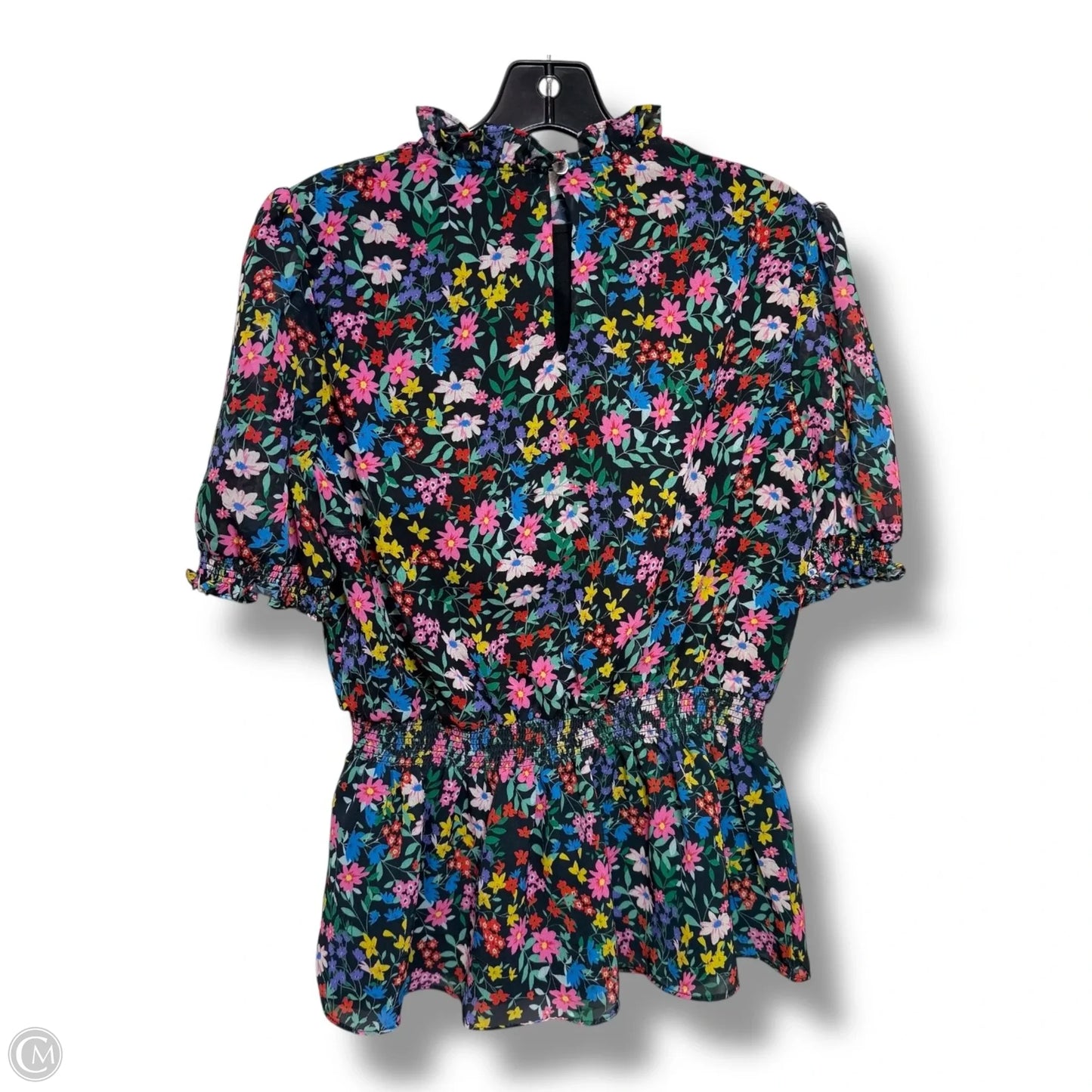 Top Short Sleeve By Catherine Malandrino In Floral Print, Size: S