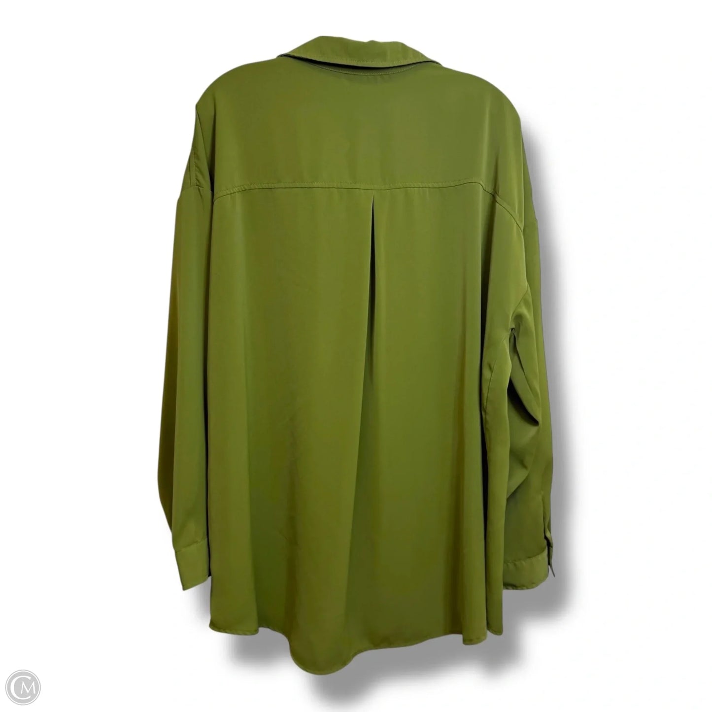 Tunic Long Sleeve By Clothes Mentor In Green, Size: Xl
