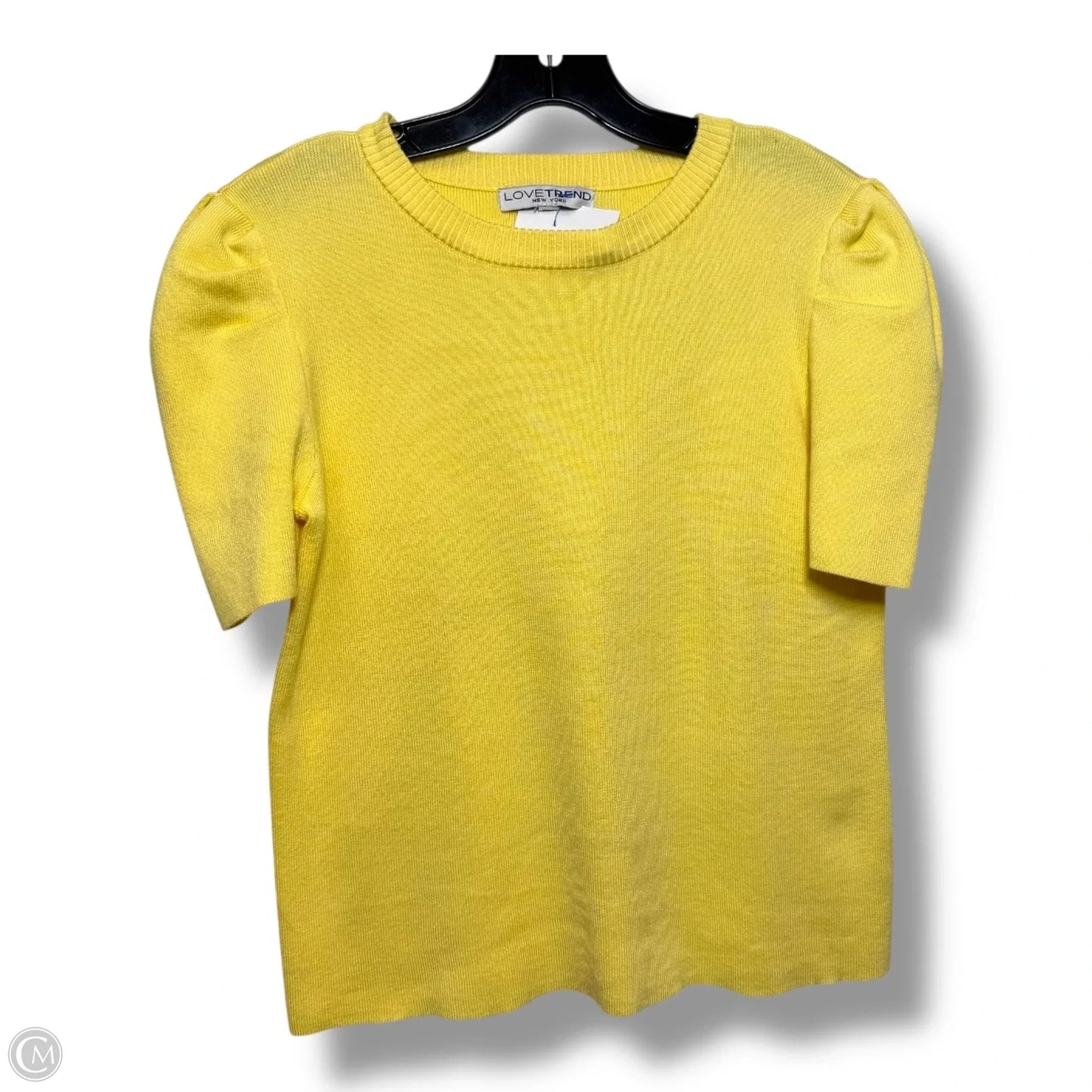 Sweater Short Sleeve By Clothes Mentor In Yellow, Size: Mp