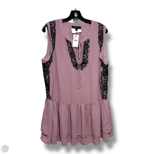 Top Sleeveless By Lane Bryant In Mauve, Size: 1x