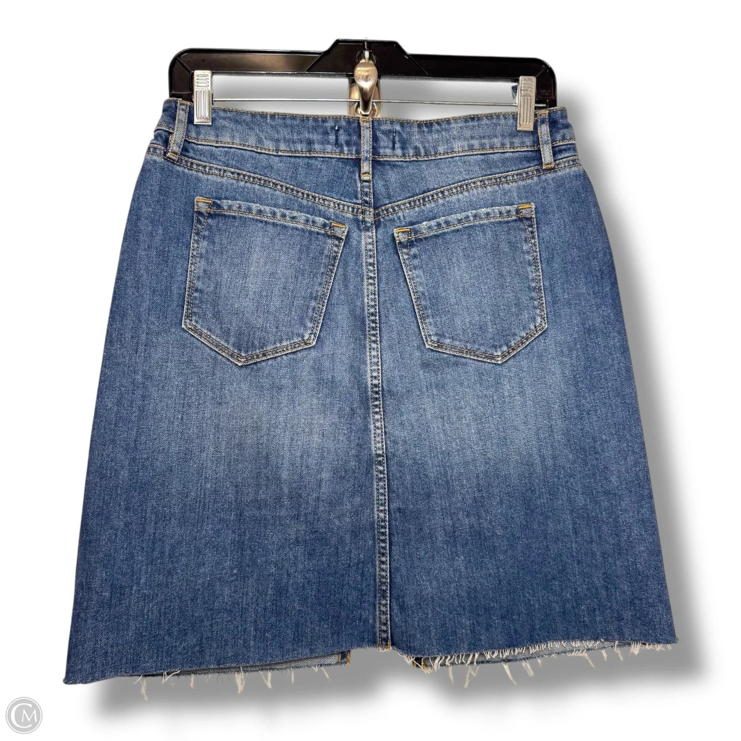 Skirt Mini & Short By Loft In Blue Denim, Size: 4