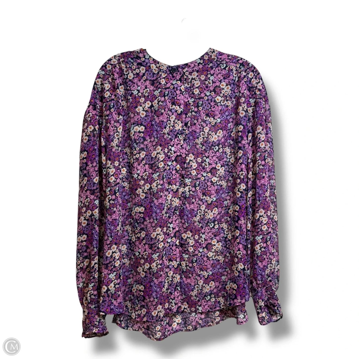 Blouse Long Sleeve By Lane Bryant In Floral Print, Size: 18