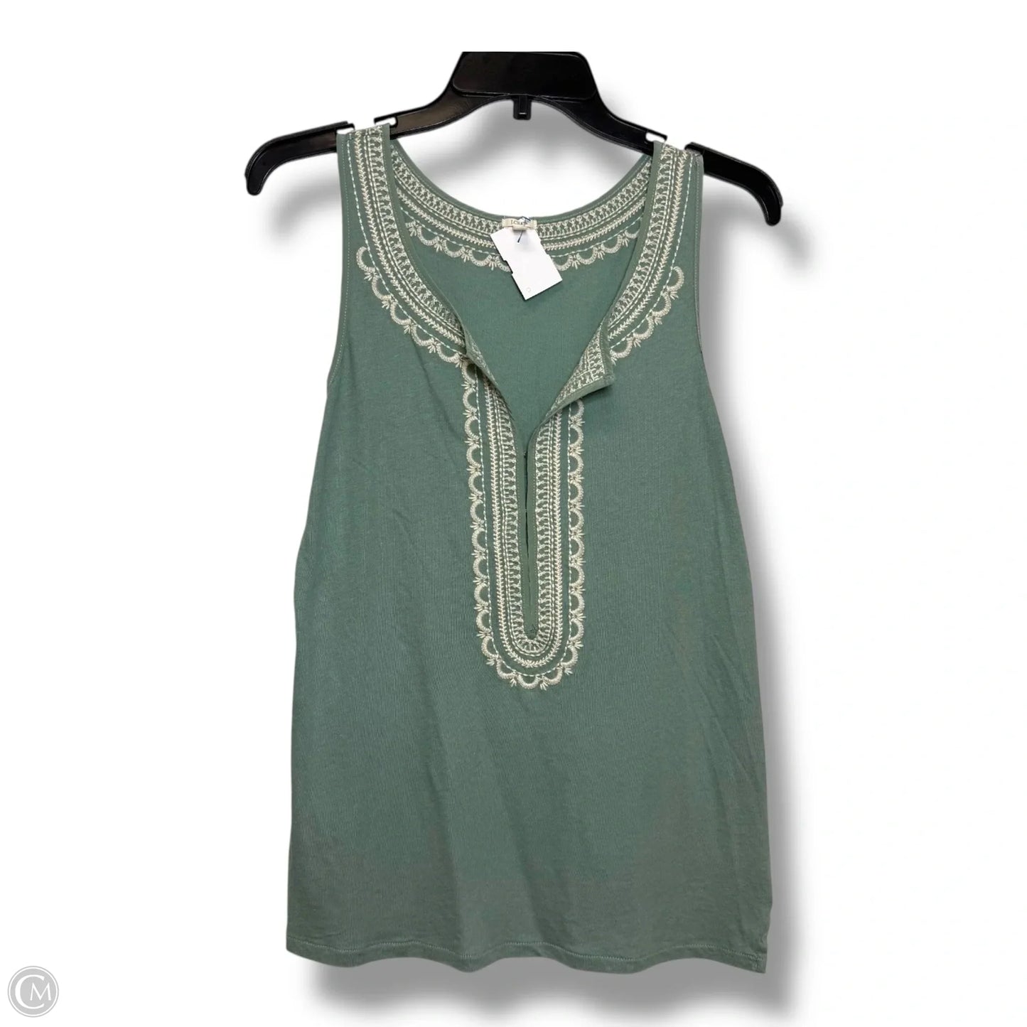 Top Sleeveless Basic By J. Crew In Green, Size: S
