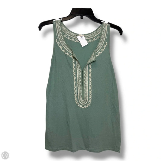 Top Sleeveless Basic By J. Crew In Green, Size: S