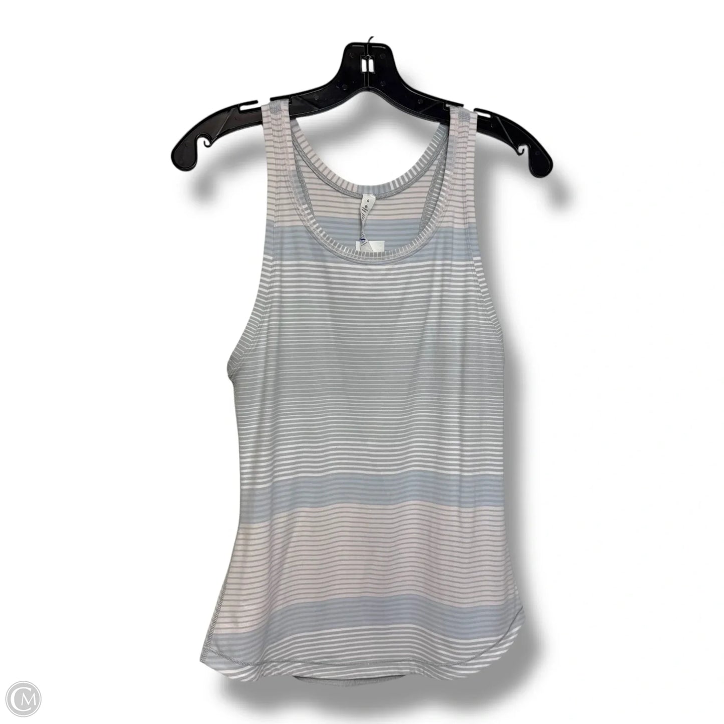Athletic Tank Top By Lululemon In Striped Pattern, Size: 6