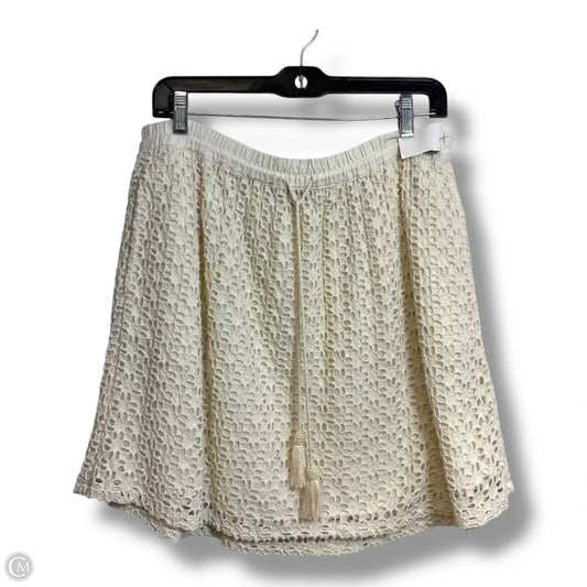 Skirt Mini & Short By Lucky Brand In Ivory, Size: S