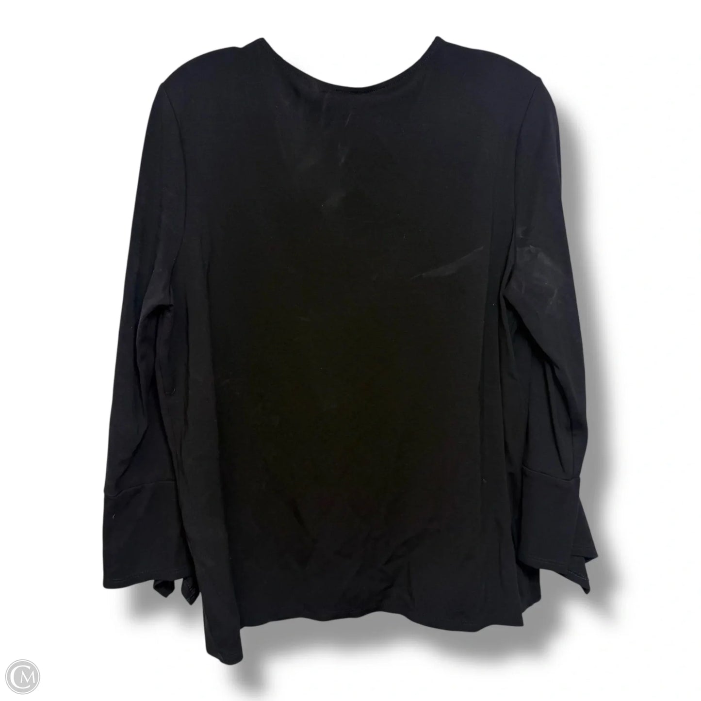 Top Long Sleeve By Chicos In Black, Size: L
