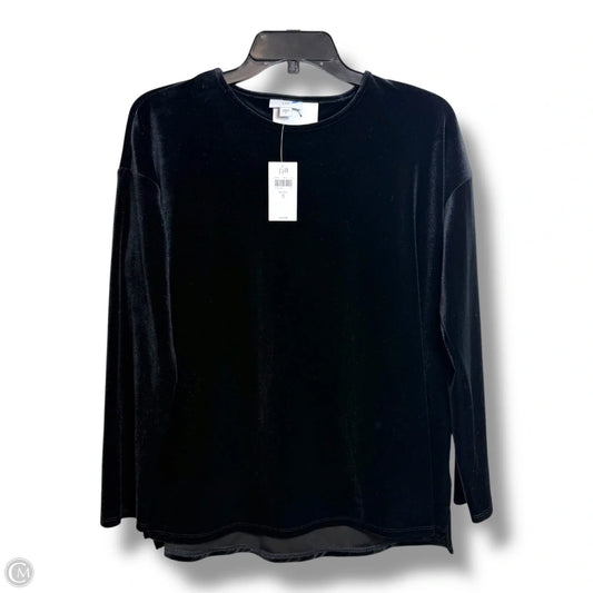 Top Long Sleeve By J. Jill In Black, Size: S
