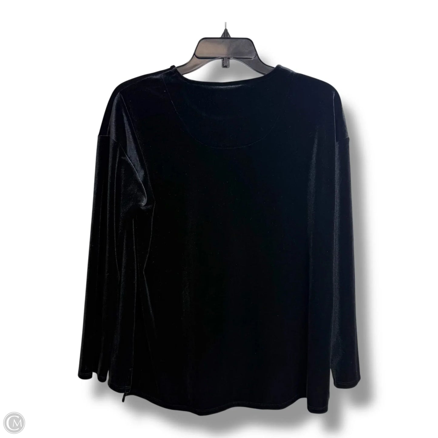 Top Long Sleeve By J. Jill In Black, Size: S