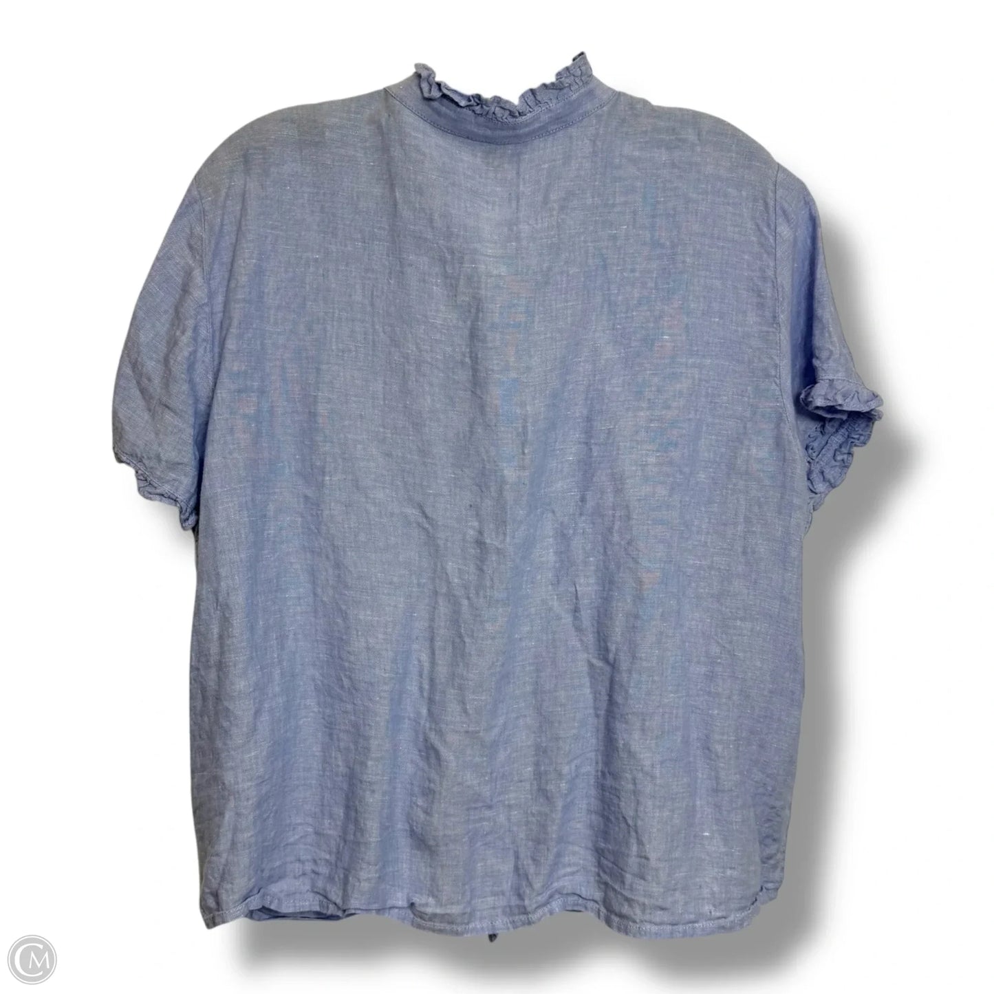 Top Short Sleeve By J. Crew In Blue, Size: Xxl