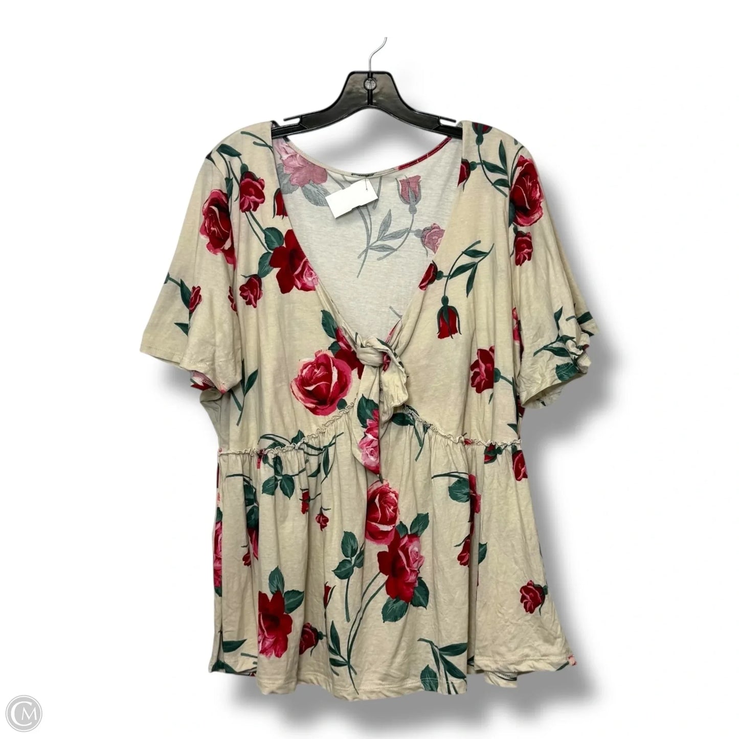 Top Short Sleeve By Torrid In Floral Print, Size: 3x