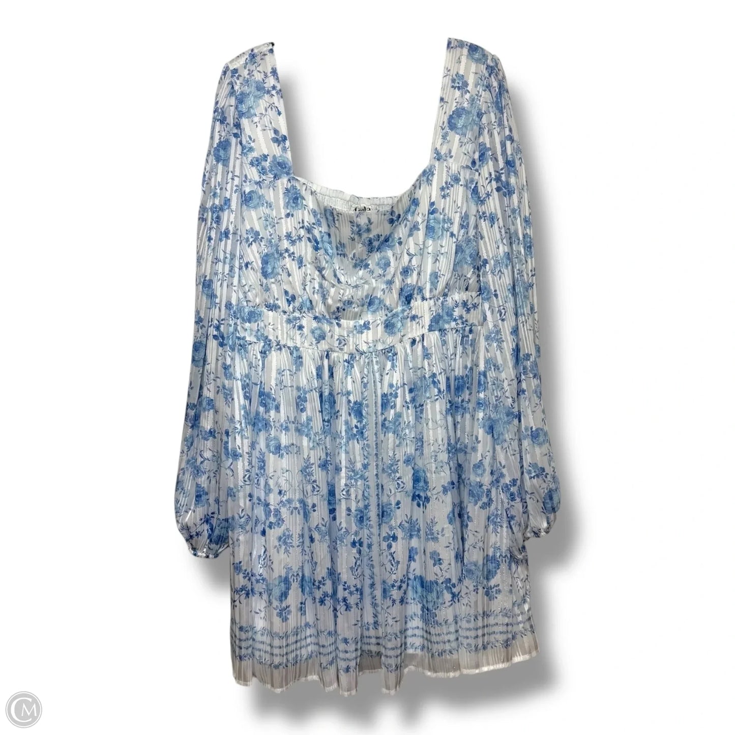 Tunic Long Sleeve By Clothes Mentor In Blue, Size: 3x