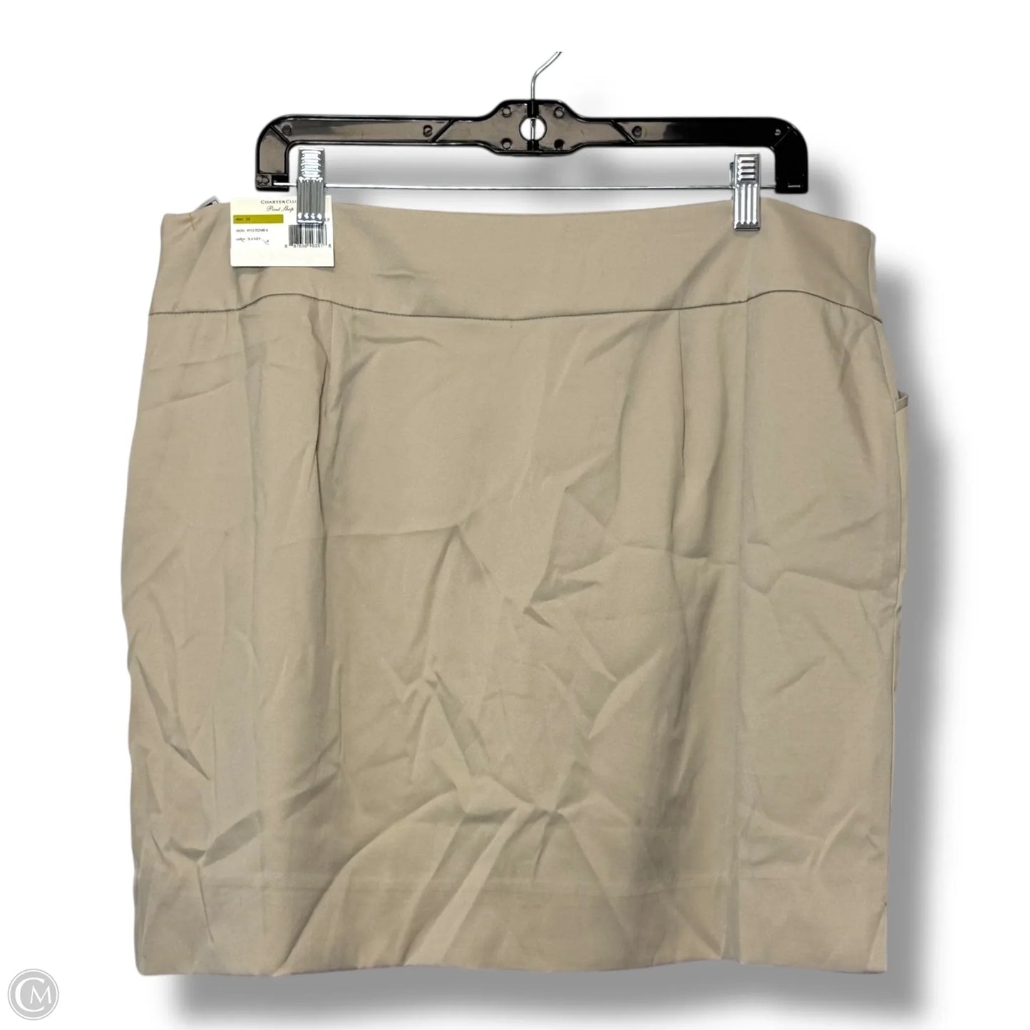 Skort By Charter Club In Tan, Size: 14