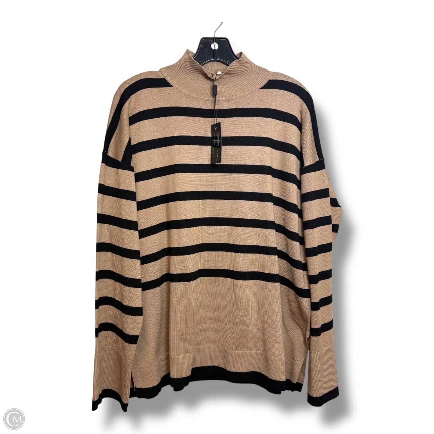 Sweater By Cable And Gauge In Striped Pattern, Size: M