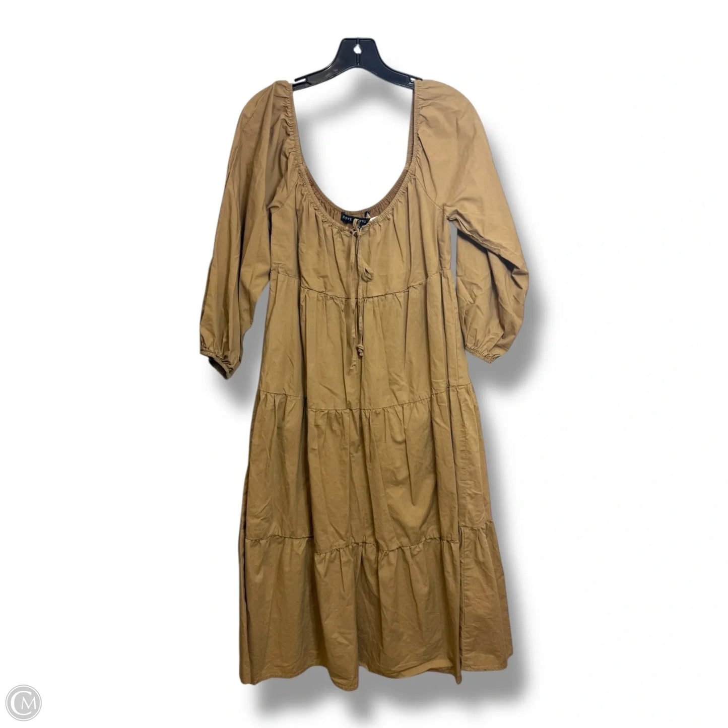 Dress Casual Midi By Hyfve In Tan, Size: S