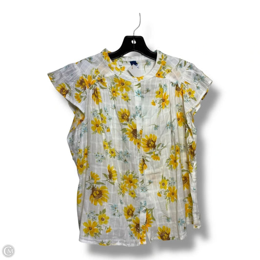 Top Sleeveless By Old Navy In Floral Print, Size: S