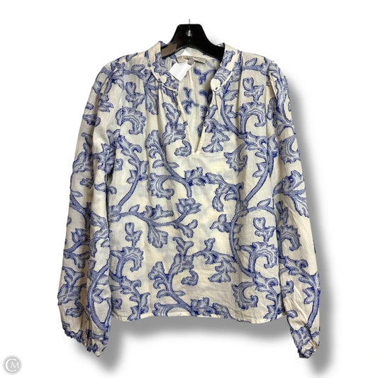 Top Long Sleeve By Loft In Blue, Size: S