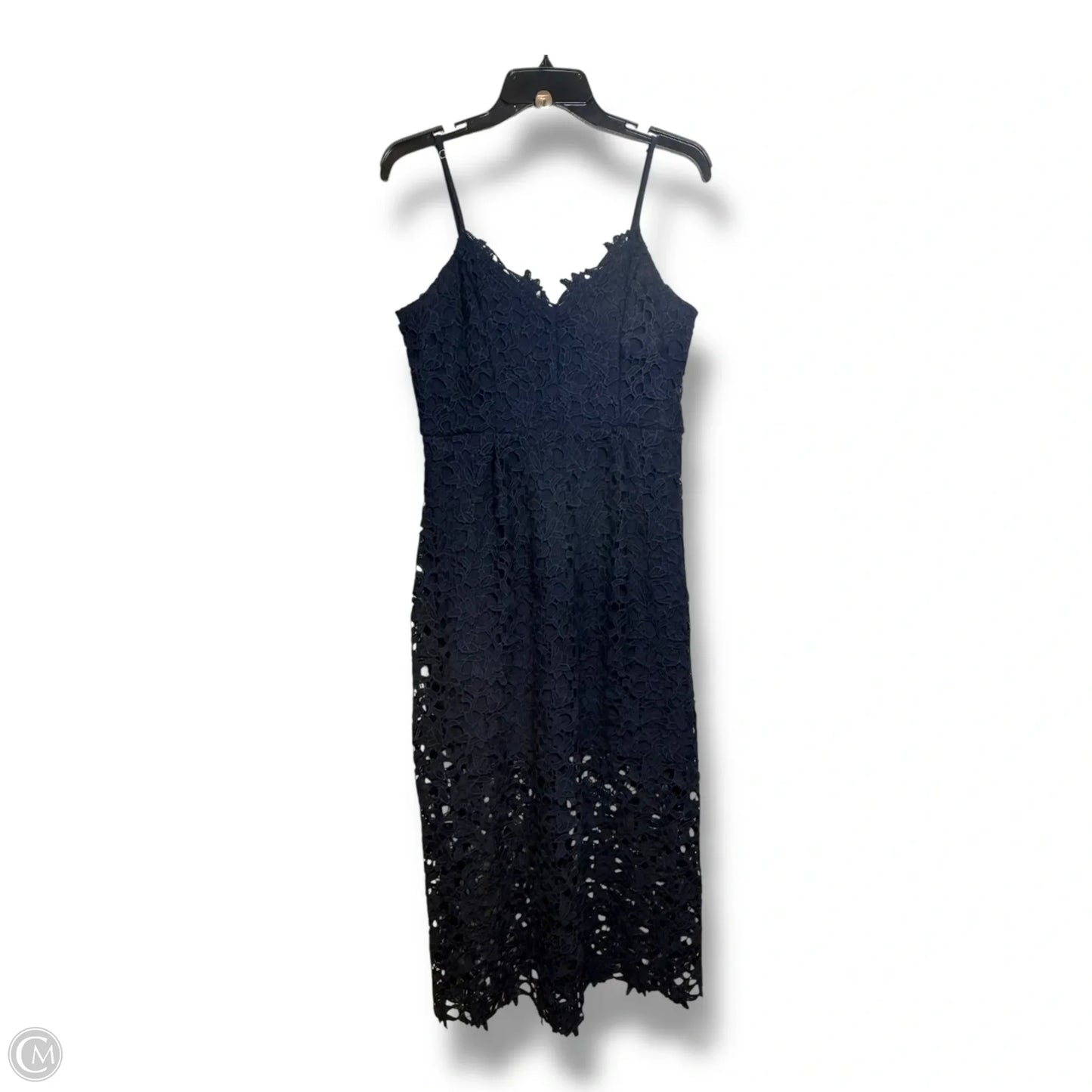 Dress Party Midi By Clothes Mentor In Navy, Size: L