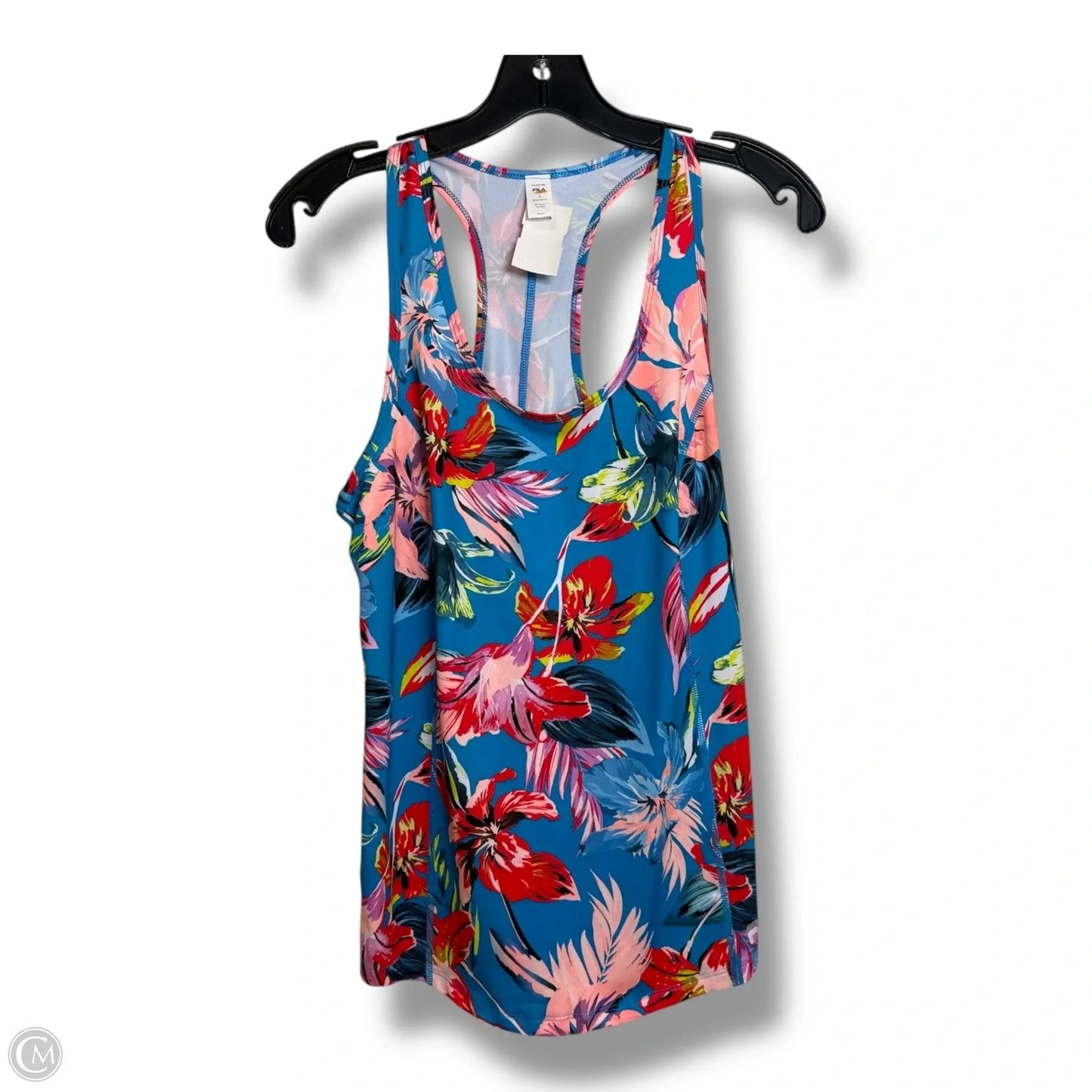 Athletic Tank Top By Fila In Floral Print, Size: S