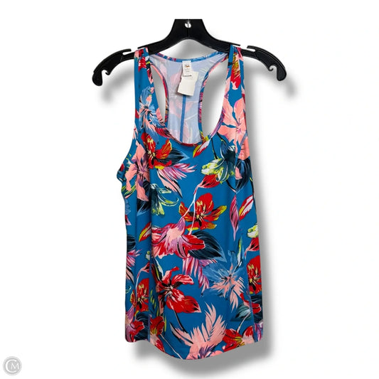 Athletic Tank Top By Fila In Floral Print, Size: S