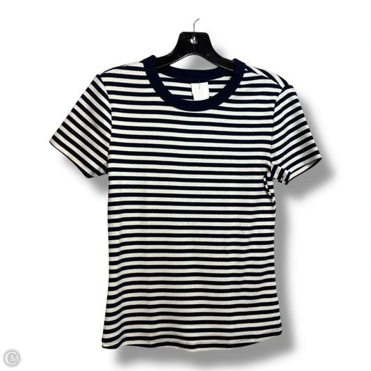 Top Short Sleeve By Old Navy In Striped Pattern, Size: Mp